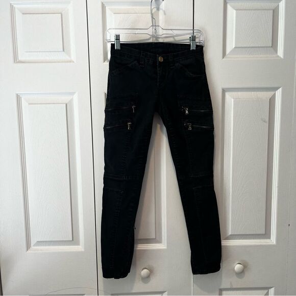 Blank NYC Skinny Cargo Washed black jeans Women’s size 24 - Picture 1 of 8